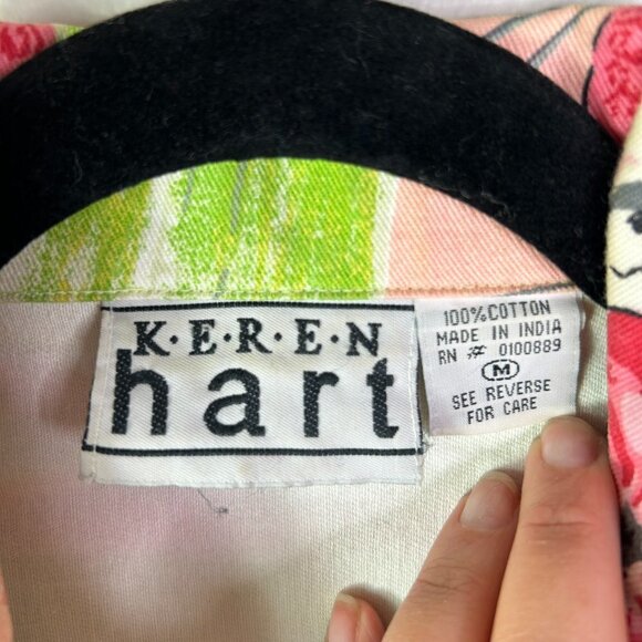 K-E-R-E-N hart Women's Floral/Outdoor Button Up Jacket Size M - Picture 4 of 5